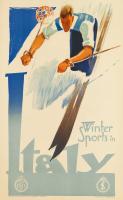 Winter Sports in Italy - Franz Lenhart - ski poster
